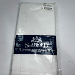 Stafford Classic White 13 Handkerchiefs